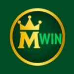 Mwin Game logo with golden crown and letter M inside a gold circle on a dark green background.