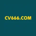 Logo with bold yellow text CV666.COM centered on a dark teal background.