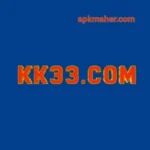 KK33 Game logo image with bold orange and yellow text on a blue background, showing the website name prominently.